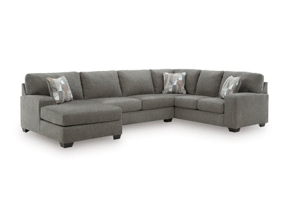 Newellen 3-Piece Left-Facing Sectional with Chaise Greystone