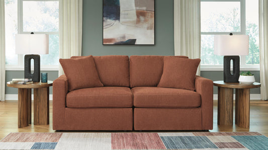 Ashley Modmax 2-Piece Modular Next-Gen Nuvella™ Performance Fabric Loveseat - alternate view