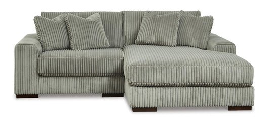 Lindyn 2-Piece Fog Sectional with Chaise Right-Facing