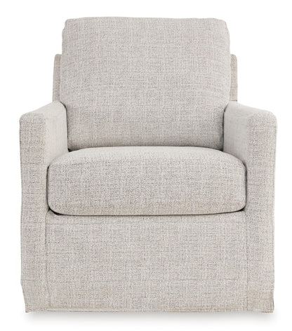 Nenana Next-Gen Nuvella Swivel Glider Accent Chair Stone