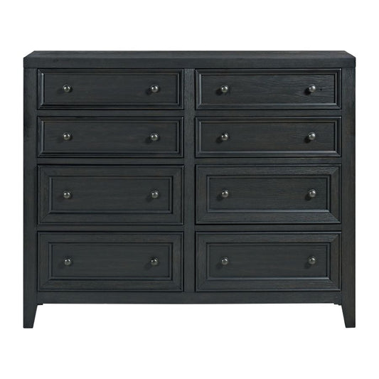 Reed 8 Drawer Dresser-Black