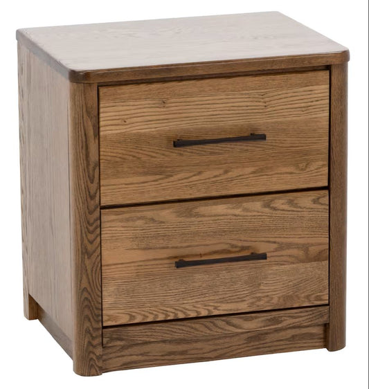 Modern Oak Nightstand - alternate view