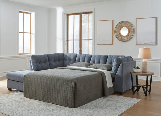 Ashley Marleton 2-Piece Sleeper Sectional with Chaise Denim Left-Facing