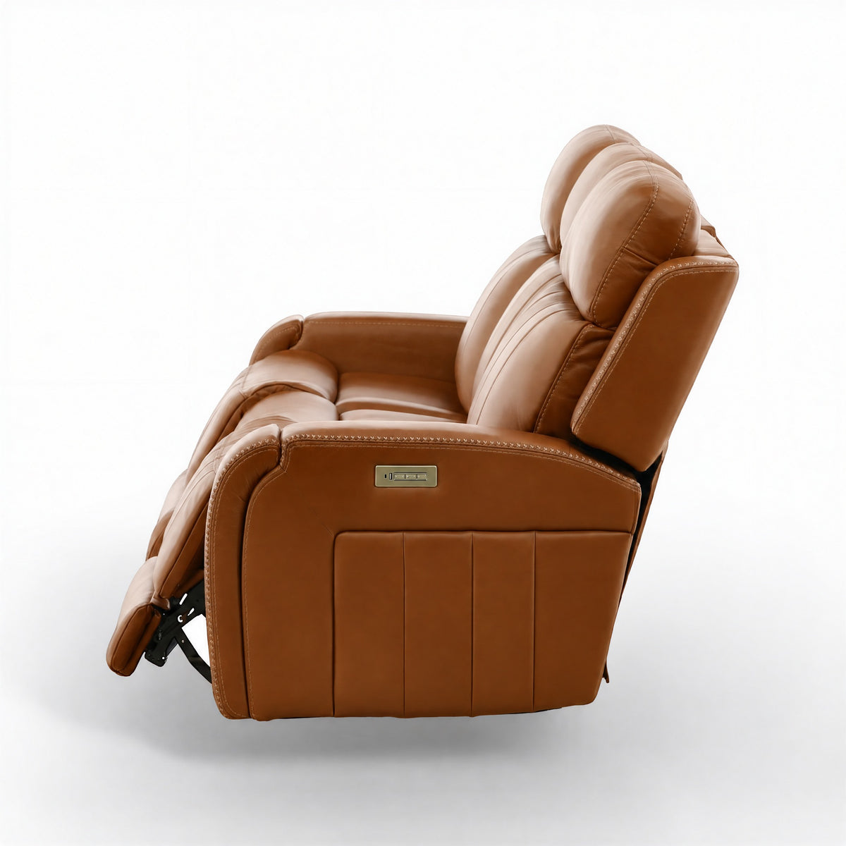 Hampton Leather Home Theater Sofa