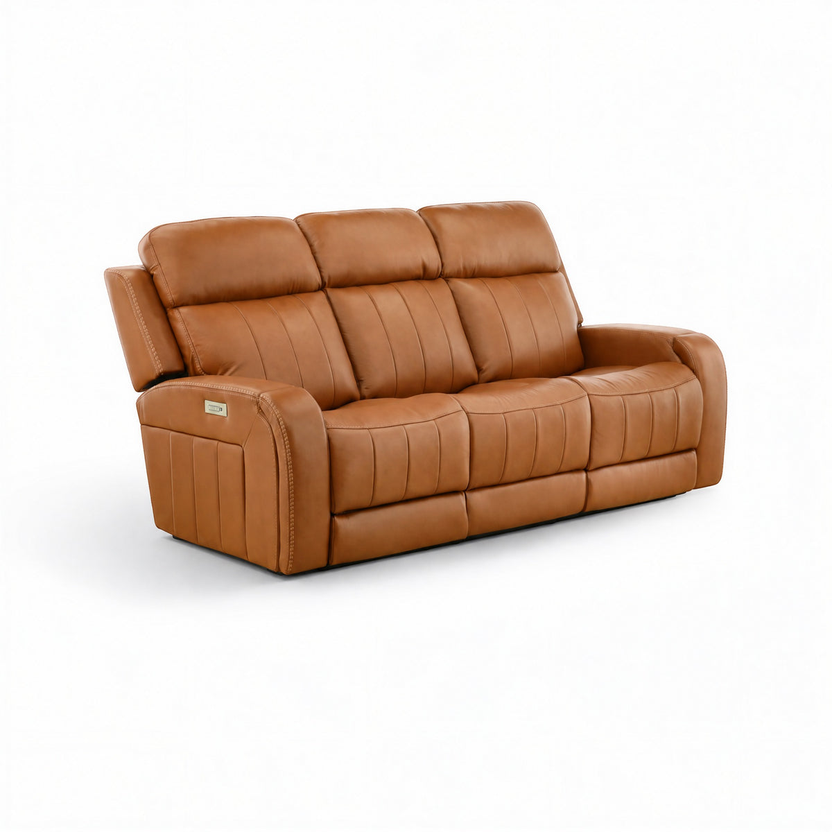 Hampton Leather Home Theater Sofa