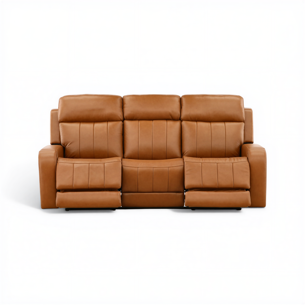 Hampton Leather Home Theater Sofa