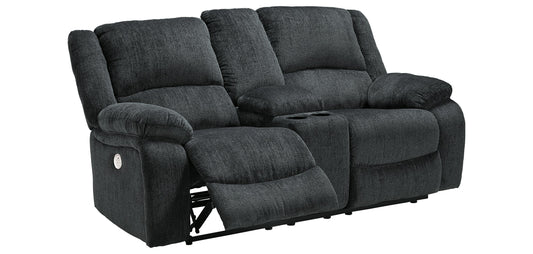 Draycoll Power Reclining Loveseat with Console - alternate view