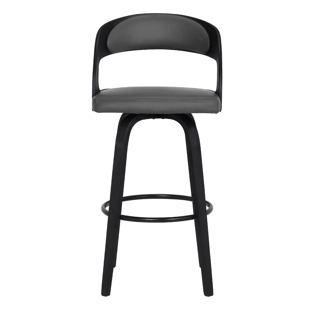 Shelly 26" Counter Height Swivel Bar Stool Gray