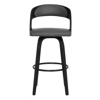 Shelly 26" Counter Height Swivel Bar Stool Gray