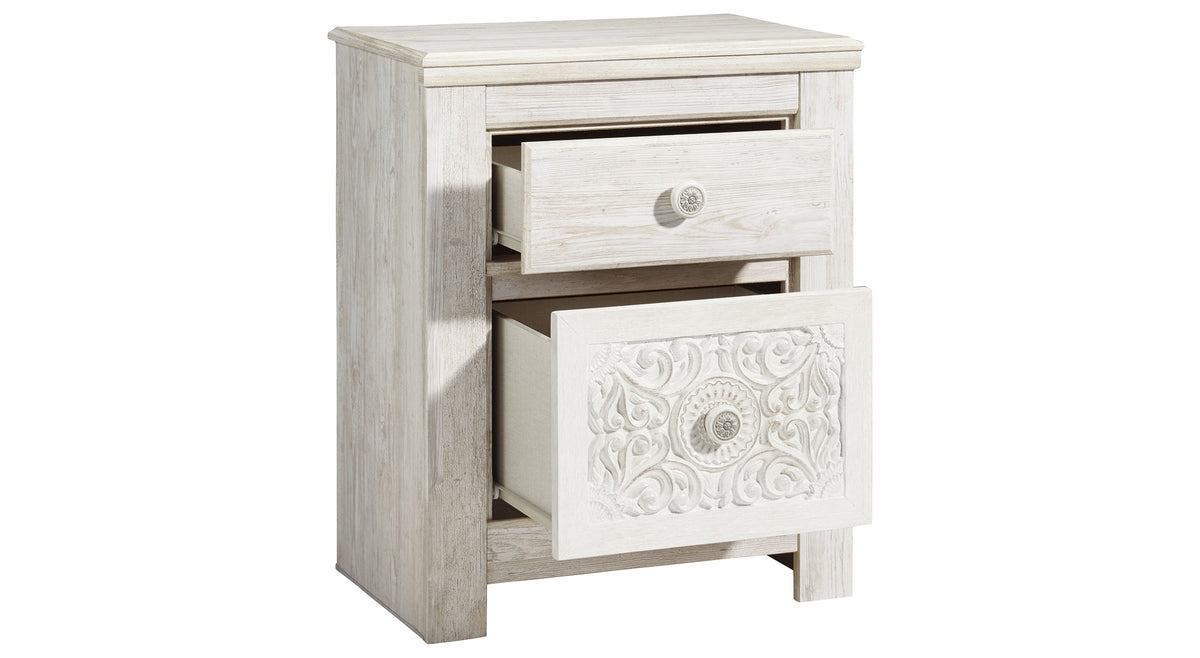 Ashley Paxberry 25" 2 Drawer Charging Nightstand