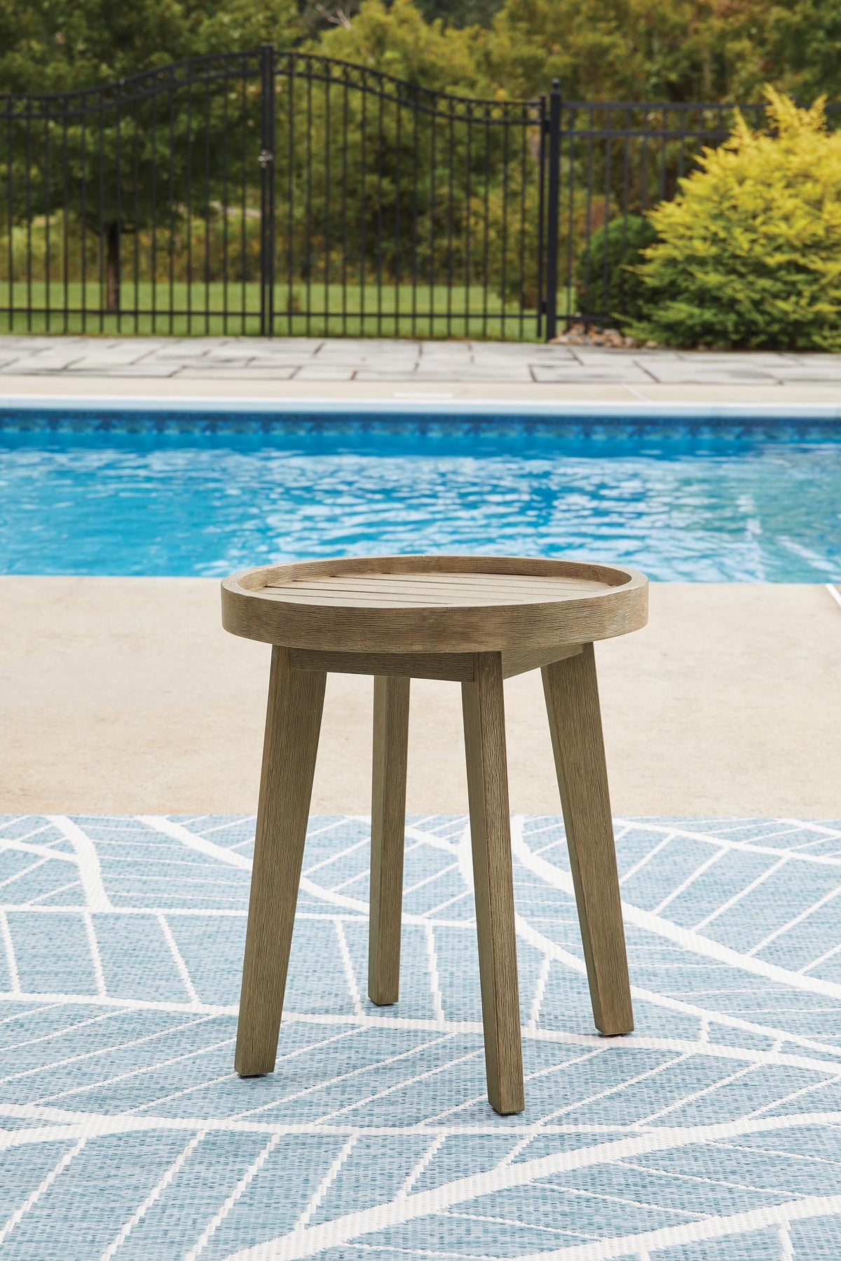 Ashley Bradstreet Bay Outdoor Patio Round End Table