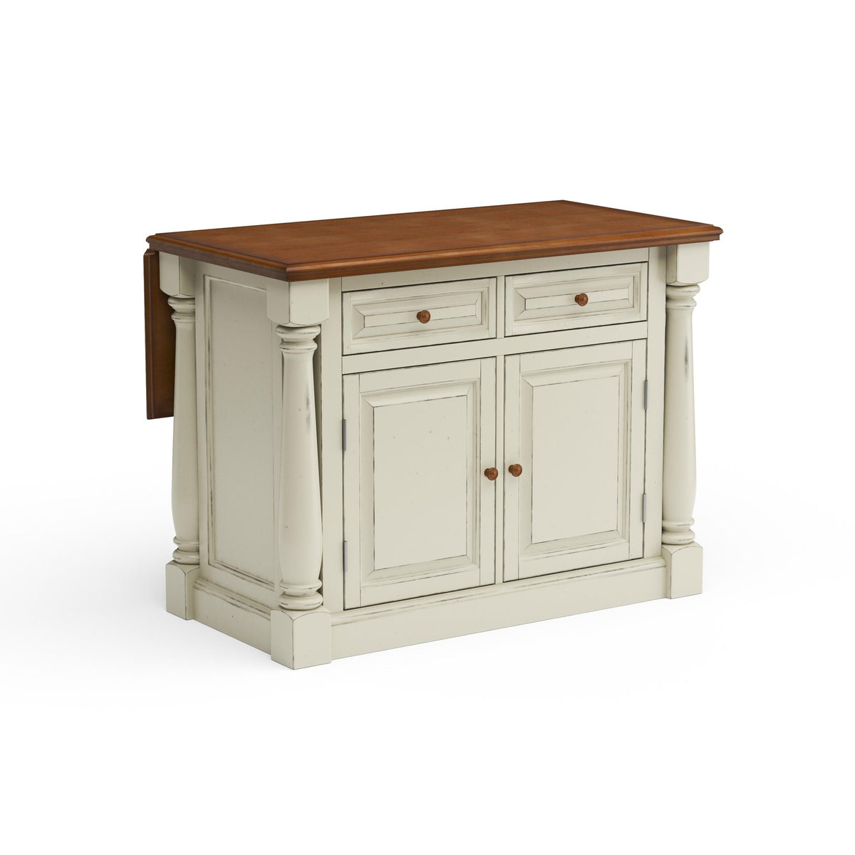 Monarch Kitchen Wood Top Island