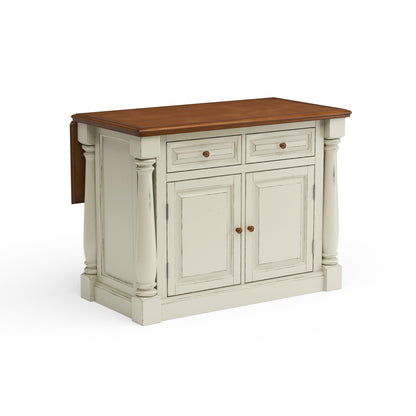 Monarch Kitchen Wood Top Island