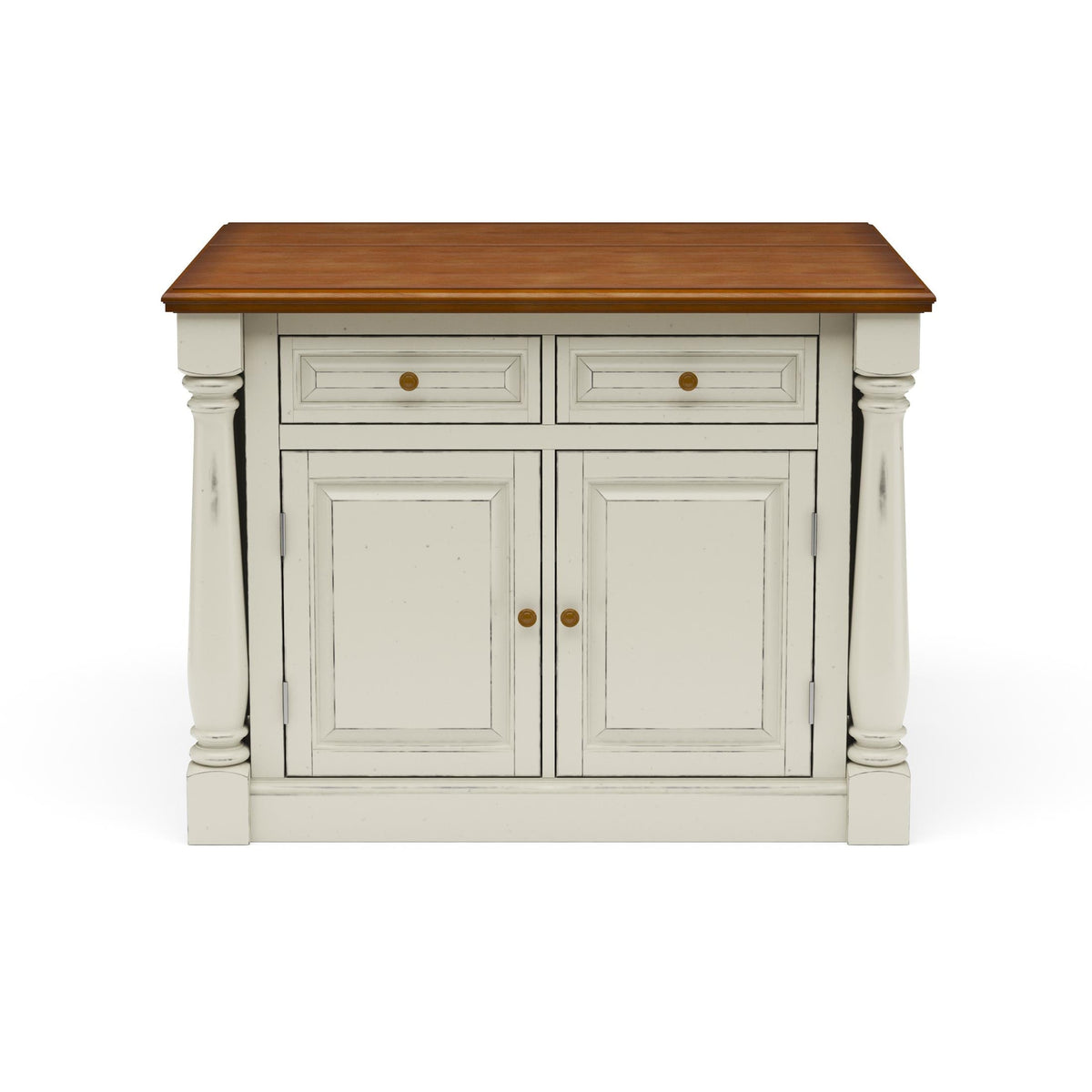Monarch Kitchen Wood Top Island