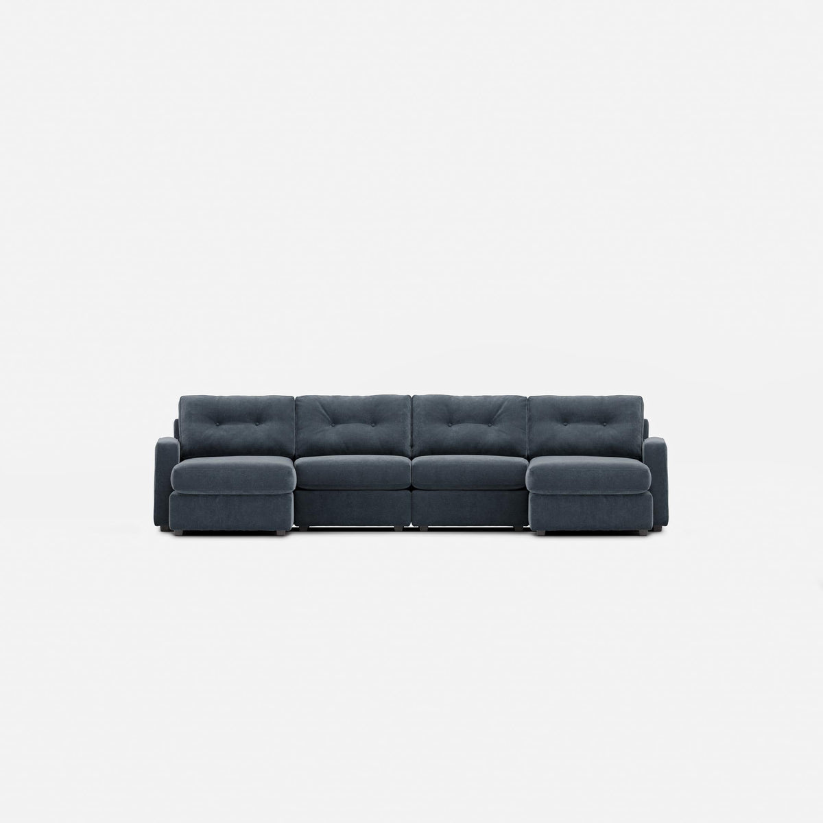 Modular One 4-Piece Sectional with Dual Chaise Navy