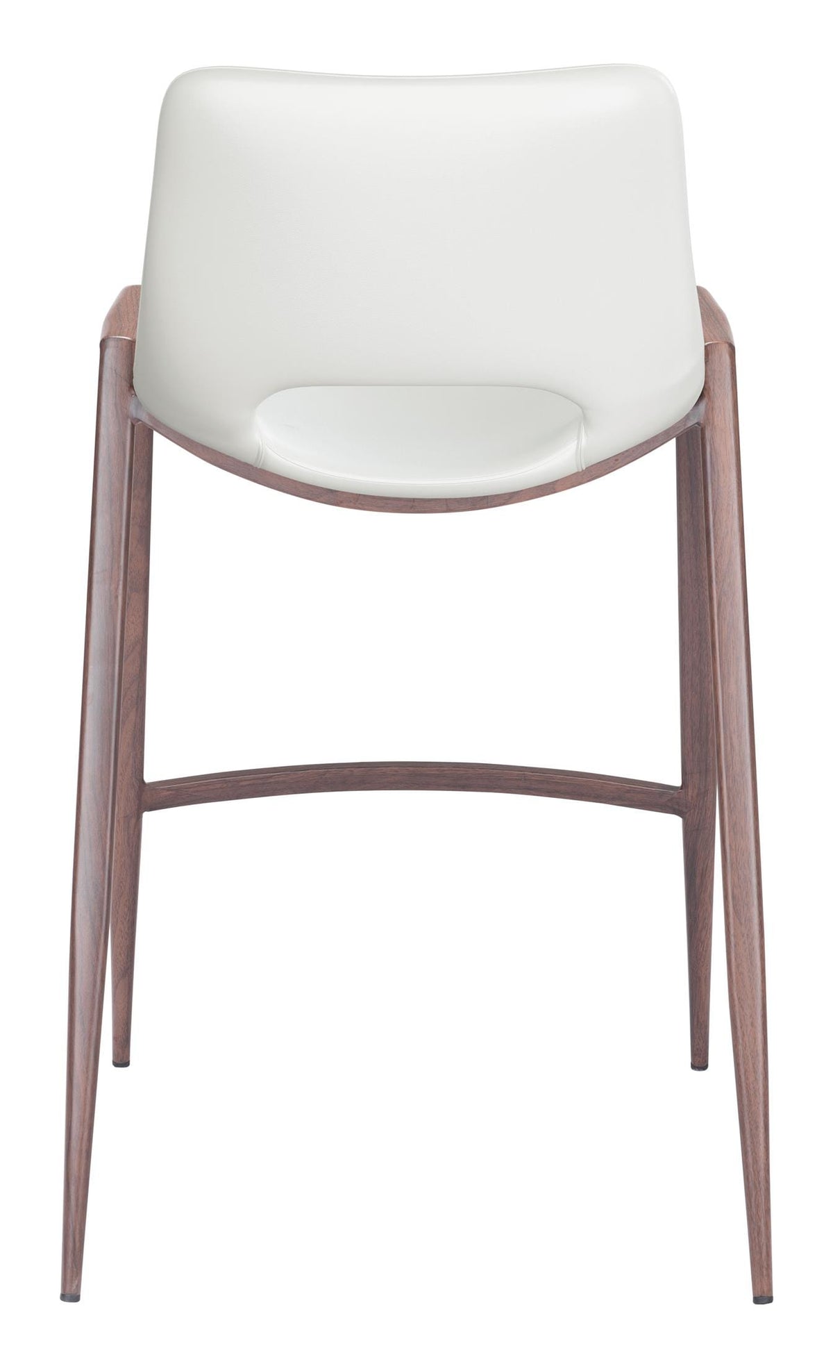 Desi Counter Stool (Set of 2) White & Walnut