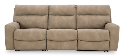 Ashley Next-Gen DuraPella Performance Fabric 3-Piece Dual Power Reclining Modular Sofa Sand
