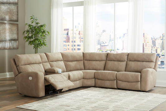 Next-Gen DuraPella 6-Piece Power Reclining Console Sectional - alternate view