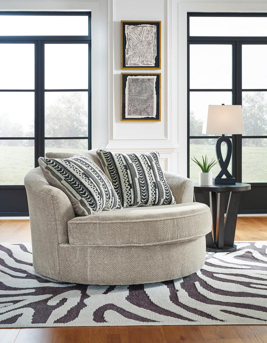 Calnita Oversized Swivel Accent Chair - alternate view