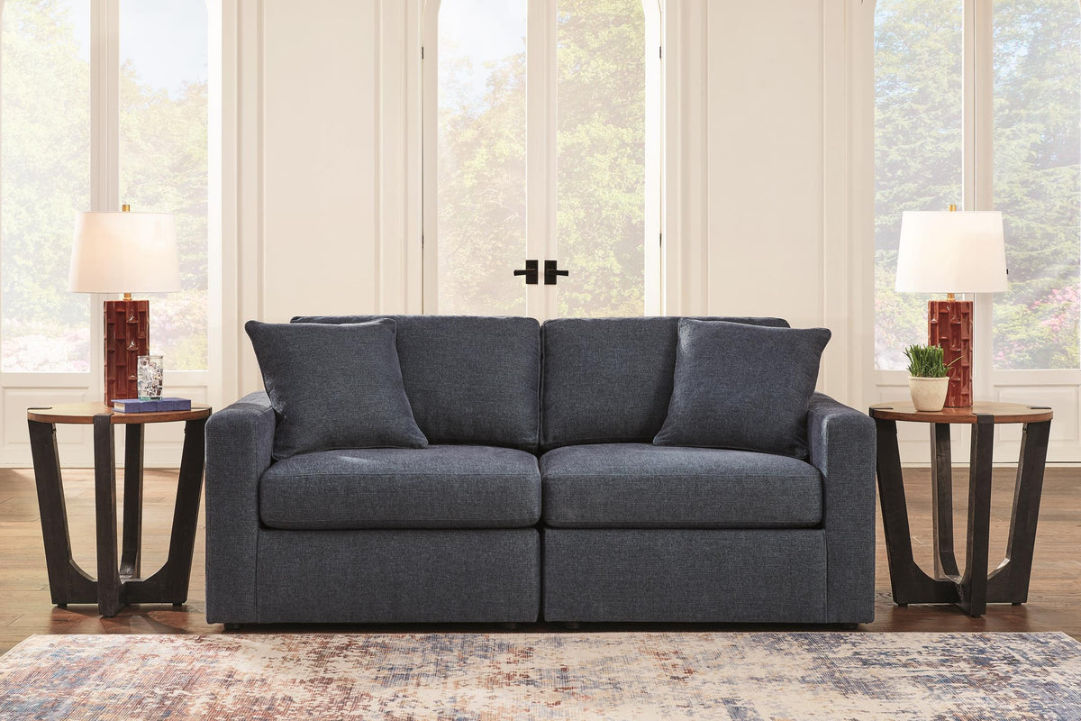 Ashley Modmax 2-Piece Modular Next-Gen Nuvella™ Performance Fabric Loveseat