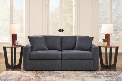 Ashley Modmax 2-Piece Modular Next-Gen Nuvella™ Performance Fabric Loveseat