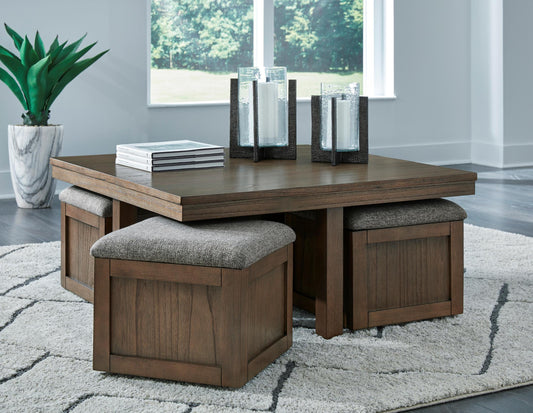 Boardernest Coffee Table with 4 Stools - alternate view
