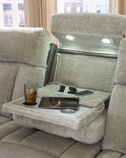 Stately Check Power Reclining Sofa