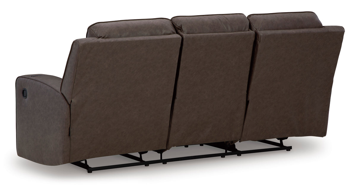Lavenhorne Reclining Sofa with Drop Down Table