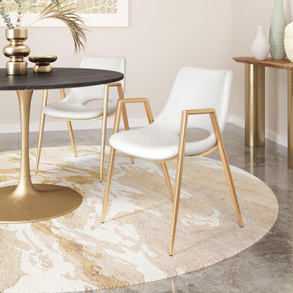 Desi Dining Chair (Set of 2) Gold