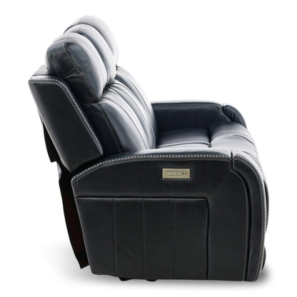 Hampton Leather Home Theater Sofa