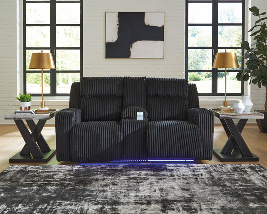 TwinBrooke Power Reclining Console Loveseat - alternate view