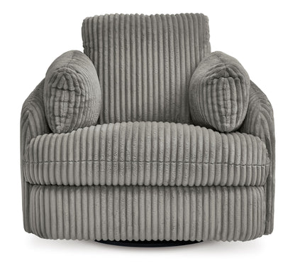 Tie-Breaker Swivel Glider Recliner Fog