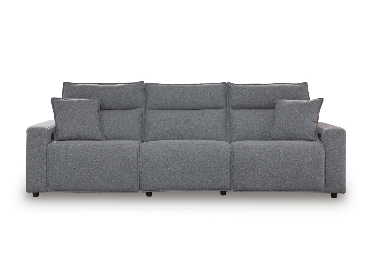 Ashley ModMax II 3-Piece Next-Gen Nuvella™ Performance Fabric Dual Power Reclining Modular Sofa