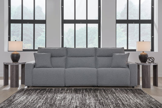 Ashley ModMax II 3-Piece Next-Gen Nuvella™ Performance Fabric Dual Power Reclining Modular Sofa - alternate view