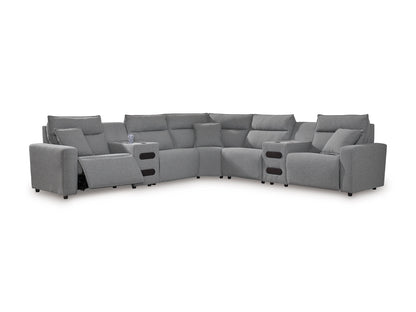 ModMax II 7-Piece Power Reclining Sectional with Audio Consoles