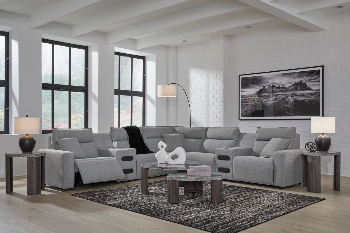 ModMax II 7-Piece Power Reclining Sectional with Audio Consoles