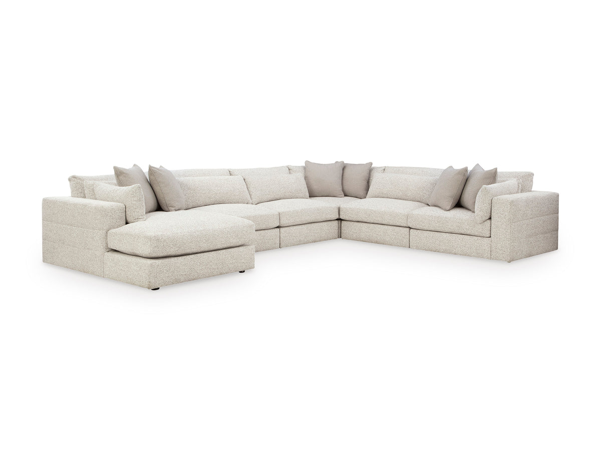 Ashley Stonecroft Manor 6-Piece Modular Sectional with Chaise