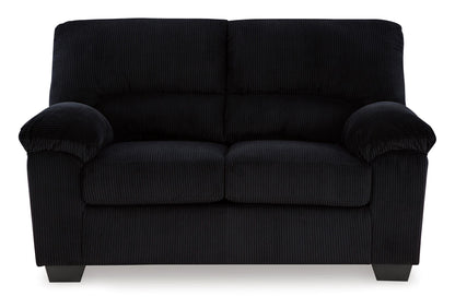SimpleJoy Loveseat Onyx