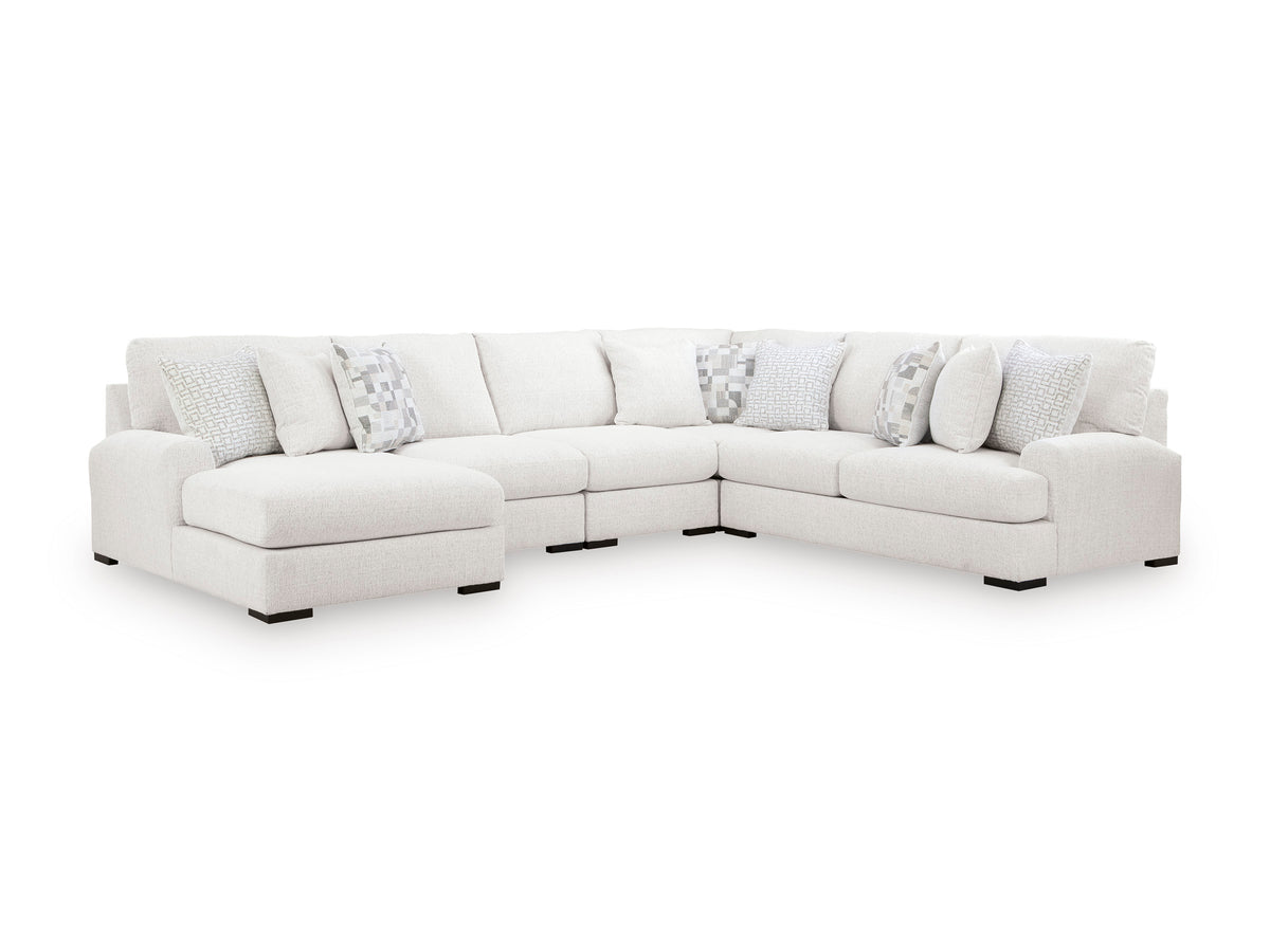 Ashley Wynncroft Manor 5-Piece Sectional with Chaise Left-Facing