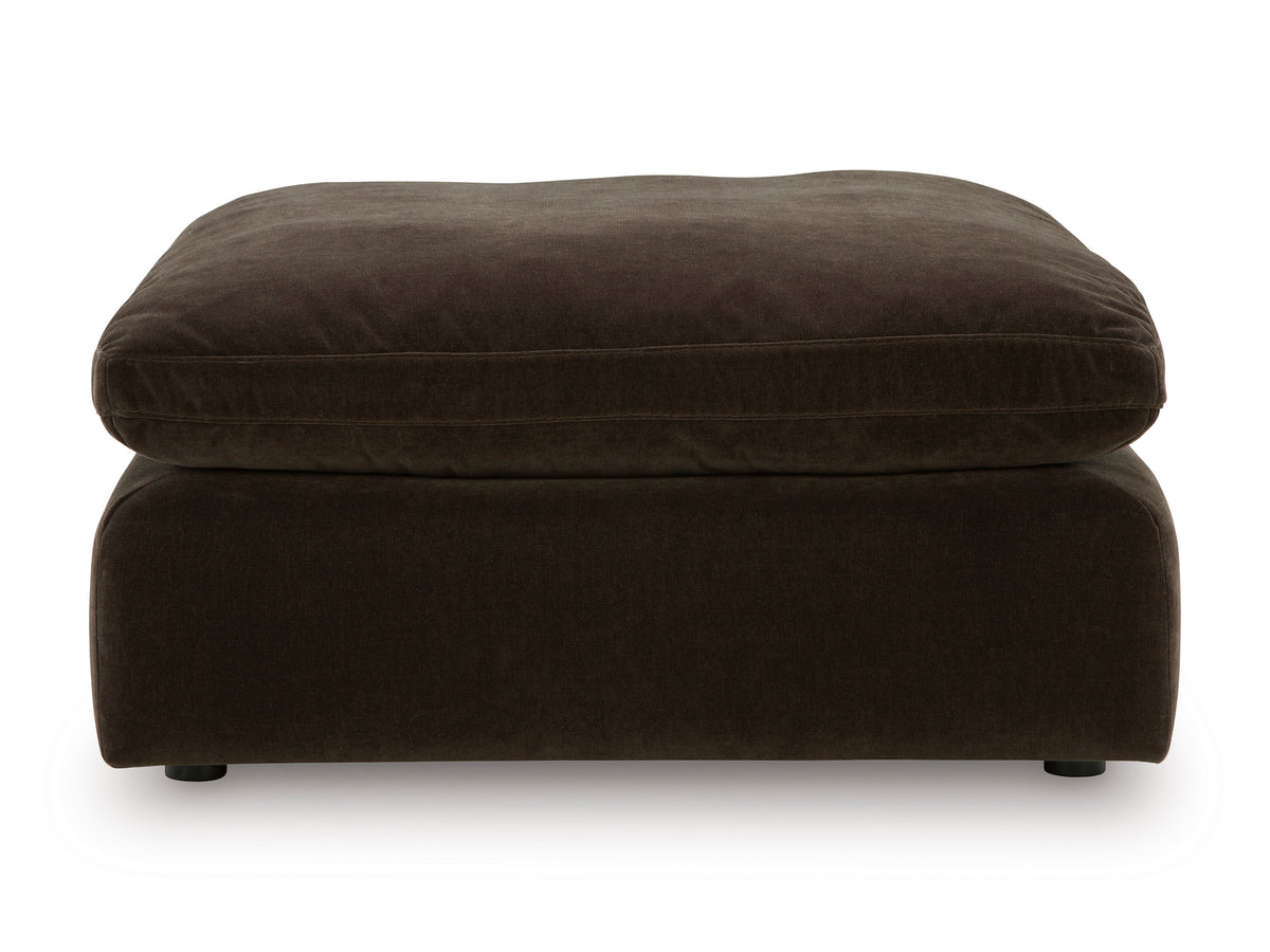 Maxton Heights Oversized Accent Ottoman Dark Brown