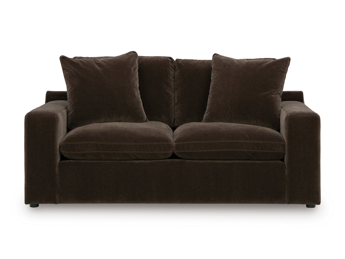 Maxton Heights Loveseat Dark Brown