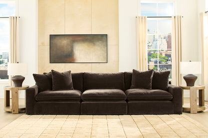 Ashley Maxton Heights 3-Piece Sectional Sofa Bittersweet