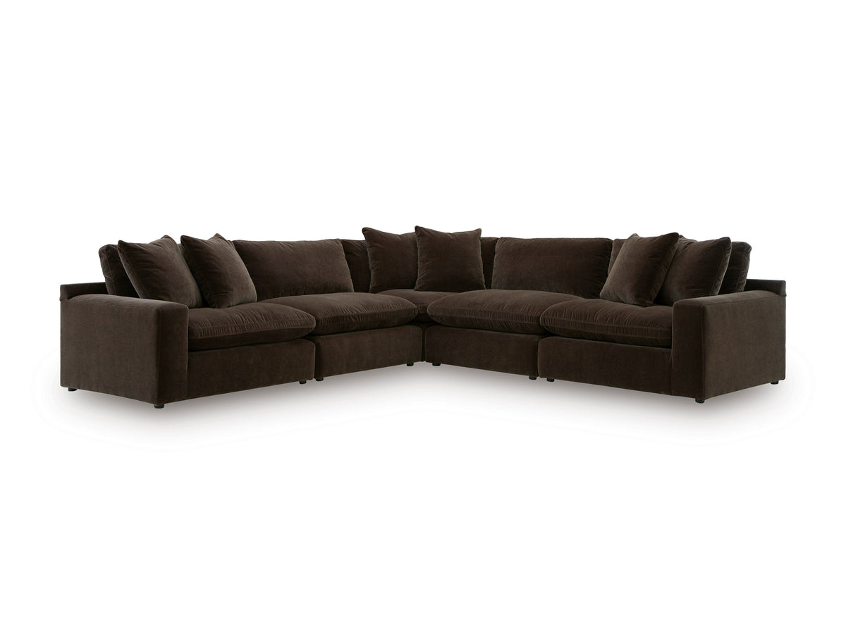 Ashley Maxton Heights 5-Piece Sectional Bittersweet