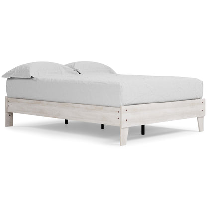 Shawburn Platform Bed Full Double Whitewash