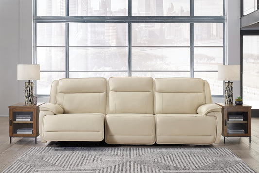 Double Deal 3-Piece Leather Power Reclining Sofa - alternate view