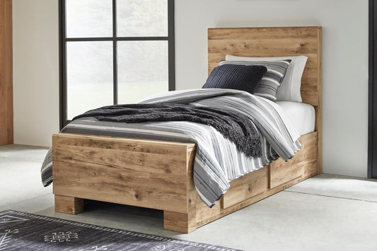 Hyanna Panel Bed with 1 Side Storage - alternate view