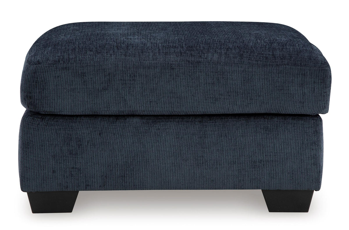 Aviemore Oversized Accent Ottoman Ink