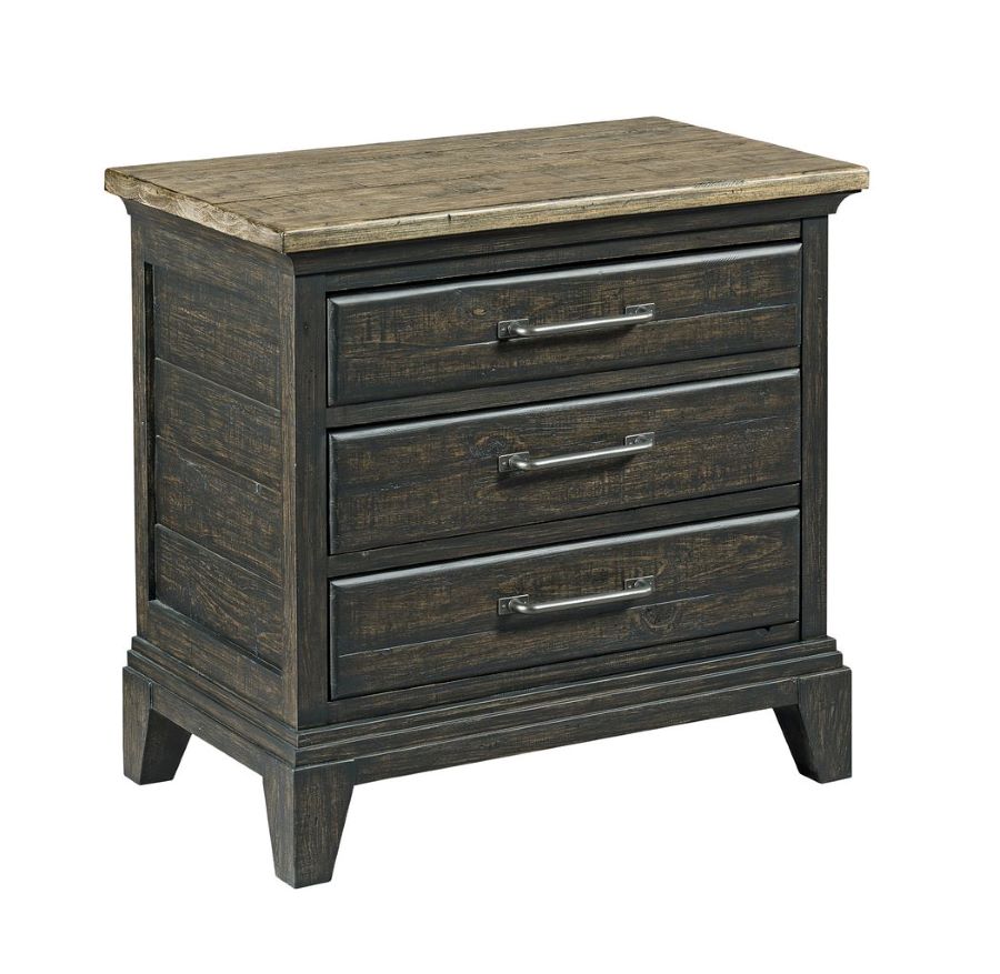 Plank Road Nightstand Charcoal
