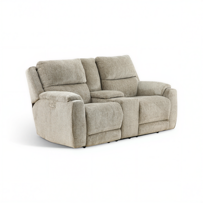 Marley Power Reclining Console Loveseat with Zero Gravity and Power Headrest