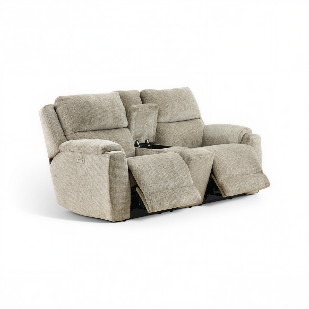 Marley Power Reclining Console Loveseat with Zero Gravity and Power Headrest